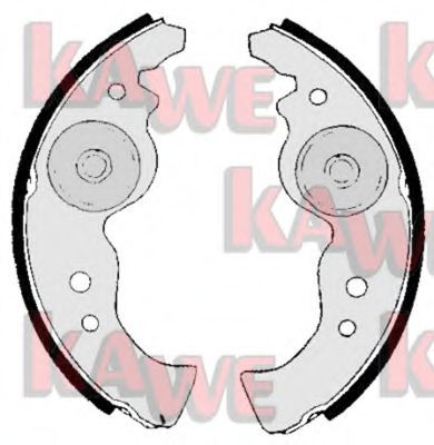 Комплект тормозных колодок KAWE 04370
