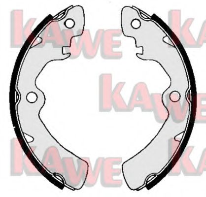 Комплект тормозных колодок KAWE 04750