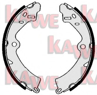 Комплект тормозных колодок KAWE 05540