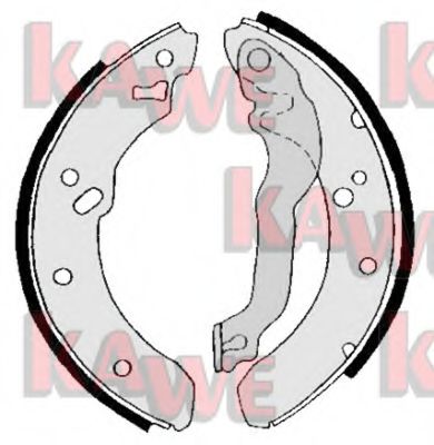 Комплект тормозных колодок KAWE 05590