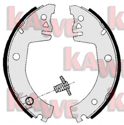 Комплект тормозных колодок KAWE 05780