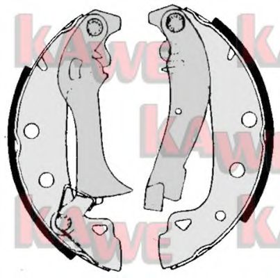 Комплект тормозных колодок KAWE 05900