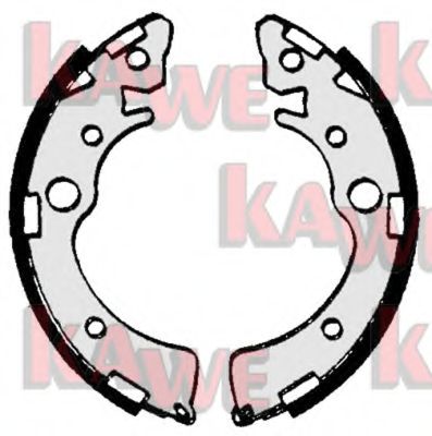Комплект тормозных колодок KAWE 06980