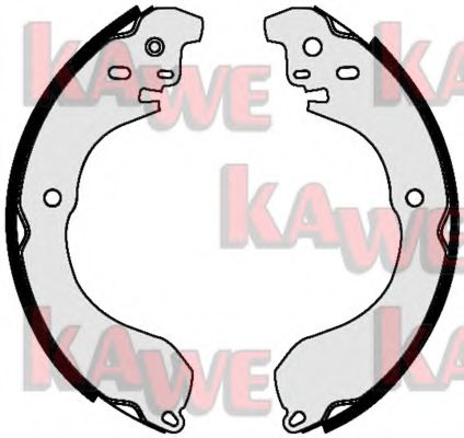 Комплект тормозных колодок KAWE 09480