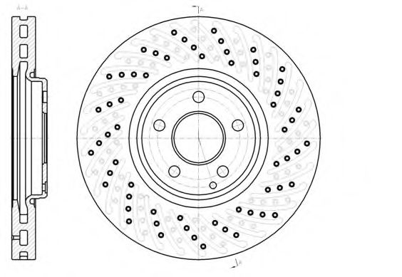 Тормозной диск KAWE 61123 10
