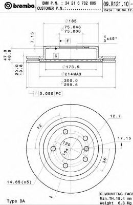 Тормозной диск BRECO BV 9024