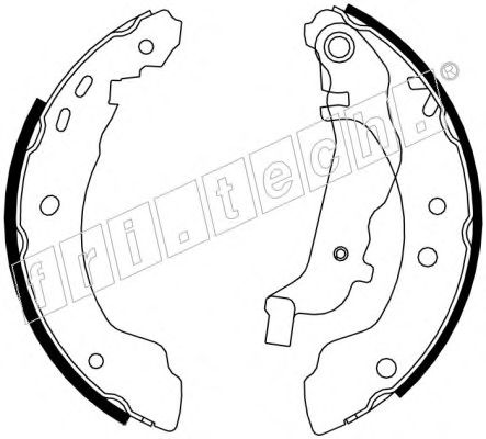 Комплект тормозных колодок fri.tech. 1067.184Y