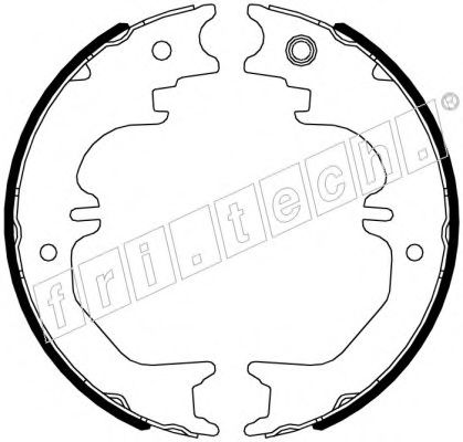 Комплект тормозных колодок, стояночная тормозная система fri.tech. 1115.329