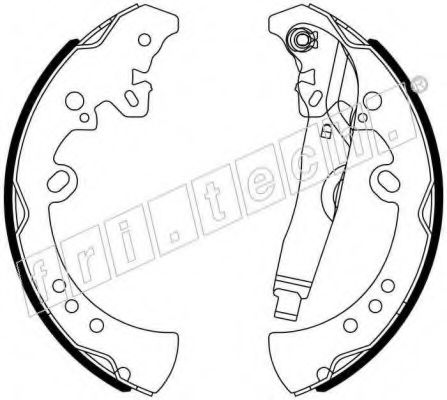 Комплект тормозных колодок fri.tech. 1026.357