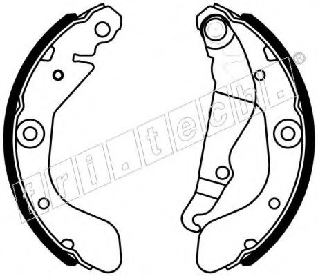 Комплект тормозных колодок fri.tech. 1027.012