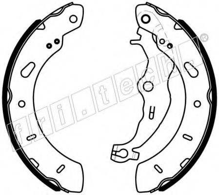 Комплект тормозных колодок fri.tech. 1040.165