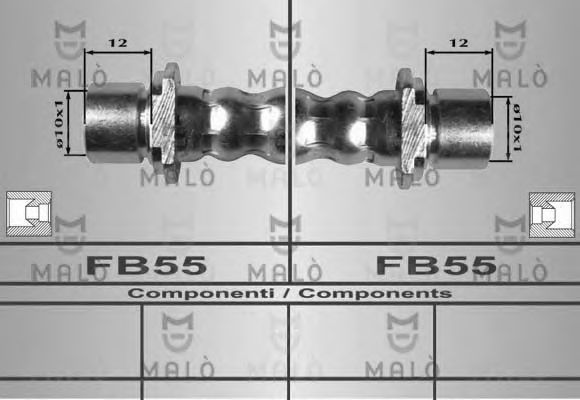 Тормозной шланг MALÒ 80297