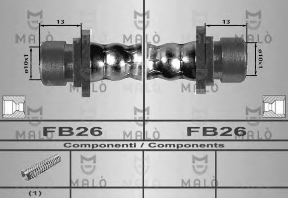 Тормозной шланг MALÒ 80537