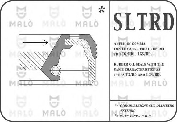 Уплотняющее кольцо, дифференциал MALÒ 948RDAC