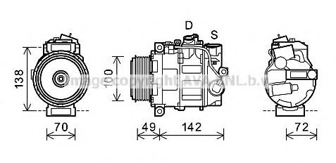 Компрессор, кондиционер PRASCO MSK602