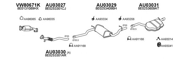 Система выпуска ОГ VENEPORTE 030133
