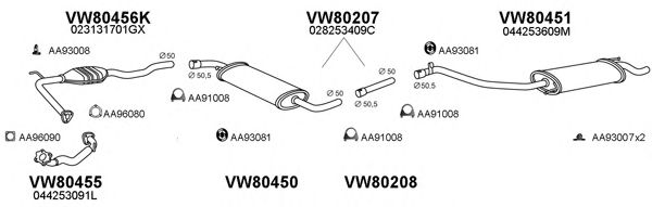 Система выпуска ОГ VENEPORTE 800636