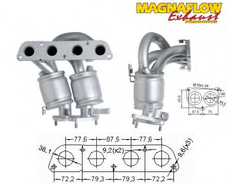 Катализатор MAGNAFLOW 78012