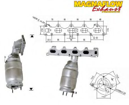 Катализатор MAGNAFLOW 75823