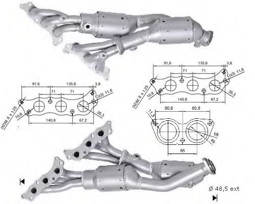 Катализатор MAGNAFLOW 69707