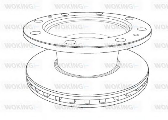 Тормозной диск WOKING NSA1187.20