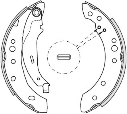 Комплект тормозных колодок WOKING Z4149.02