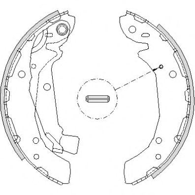 Комплект тормозных колодок WOKING Z4197.00