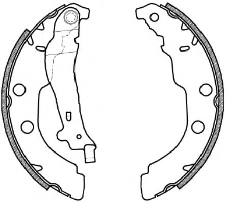 Комплект тормозных колодок WOKING Z4213.00