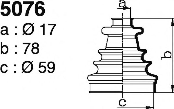 Комплект пылника, приводной вал DEPA 5076