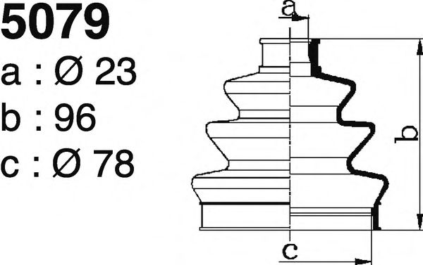 Комплект пылника, приводной вал DEPA 5079