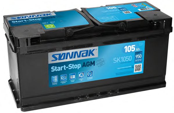Стартерная аккумуляторная батарея; Стартерная аккумуляторная батарея SONNAK SK1050