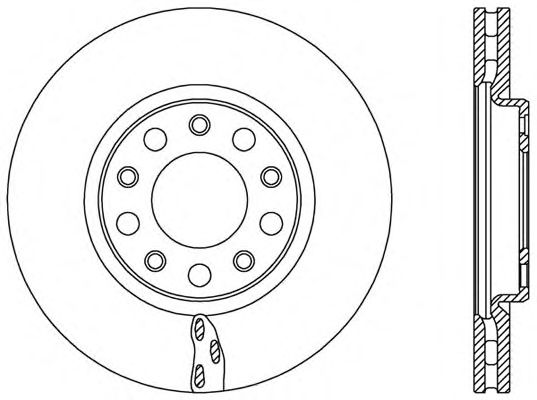 Тормозной диск OPEN PARTS BDR2521.20