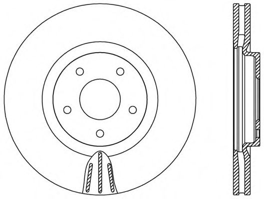 Тормозной диск OPEN PARTS BDR2550.20