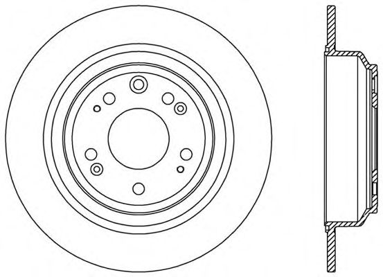 Тормозной диск OPEN PARTS BDR2551.10