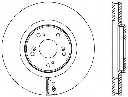 Тормозной диск OPEN PARTS BDR2555.20