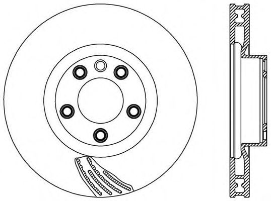 Тормозной диск OPEN PARTS BDR2574.20