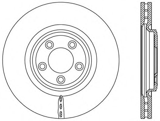 Тормозной диск OPEN PARTS BDR2577.20