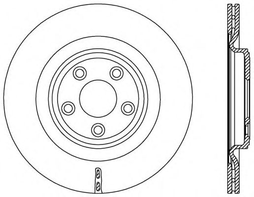 Тормозной диск OPEN PARTS BDR2578.20