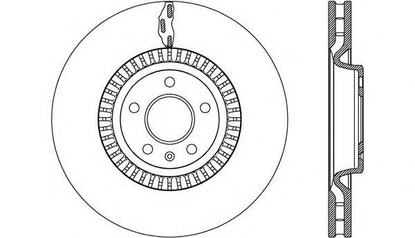 Тормозной диск OPEN PARTS BDR2616.20