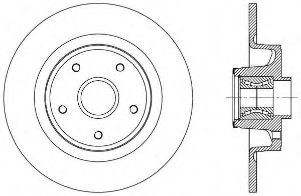 Тормозной диск OPEN PARTS BDA1960.30