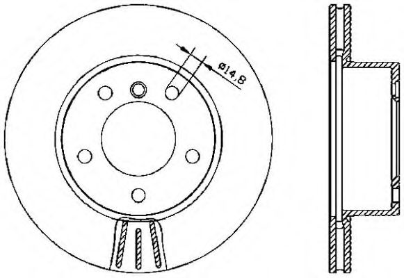 Тормозной диск OPEN PARTS BDA2328.20