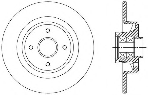 Тормозной диск OPEN PARTS BDA2363.10