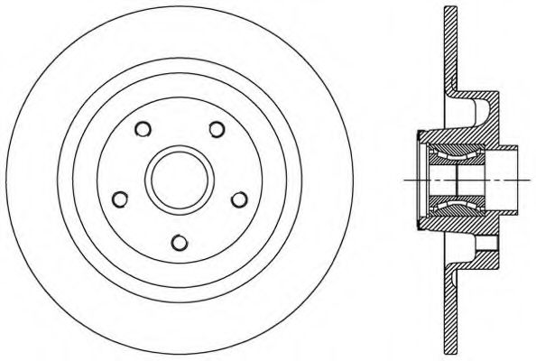 Тормозной диск OPEN PARTS BDA2507.30