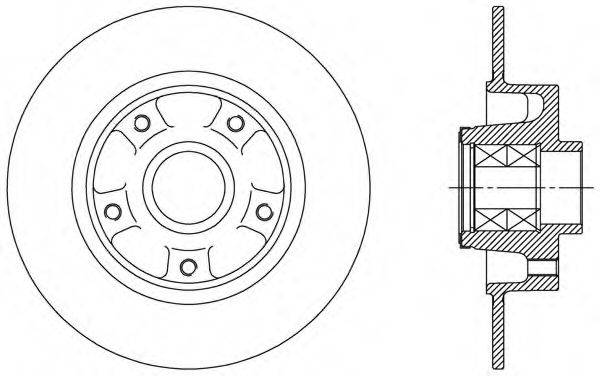 Тормозной диск OPEN PARTS BDA2512.30