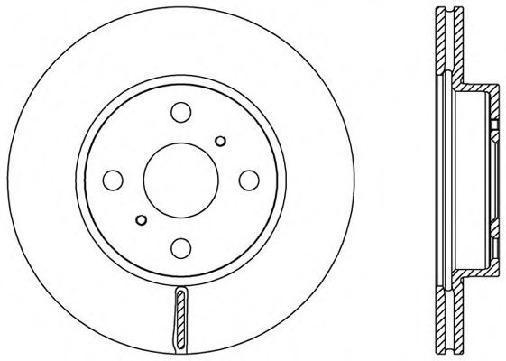 Тормозной диск OPEN PARTS BDA2526.20