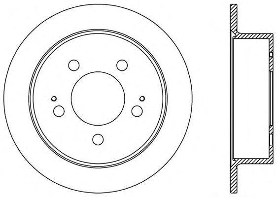 Тормозной диск OPEN PARTS BDA2527.10