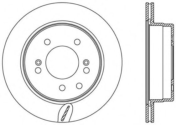 Тормозной диск OPEN PARTS BDA2557.20