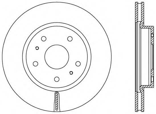 Тормозной диск OPEN PARTS BDA2565.20