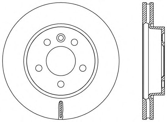 Тормозной диск OPEN PARTS BDA2590.20