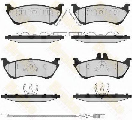 Комплект тормозных колодок, дисковый тормоз Brake ENGINEERING PA1637